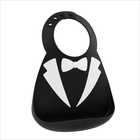 Make My Day Baby Bib Black Tuxedo
