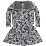 Tumble N Dry Girls Lo Dress in Light Grey Melange