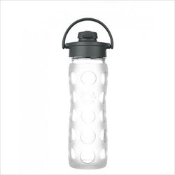 Lifefactory 16oz Flip Cap Glass Bottle in Clear