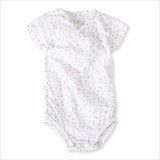 Aden + Anais Short Sleeve Kimono Body Suit in Lovely Mini Hearts