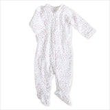 Aden + Anais Long Sleeve Zipper One-Piece in Lovely Mini Hearts