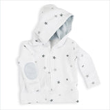 Aden + Anais Long Sleeve Jersey Hoodie in Twinkle Tiny Star