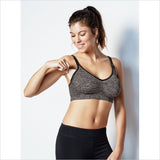 Bravado Body Silk Seamless Yoga Nursing Bra in Charcoal Heather