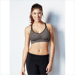 Bravado Body Silk Seamless Yoga Nursing Bra in Charcoal Heather