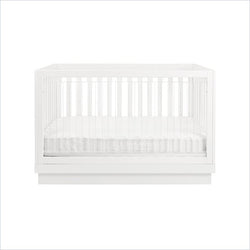 Babyletto Harlow 3-in-1 Convertible Crib in Acrylic White Base