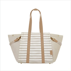 Skip Hop Highline Diaper Tote in Oyster Stripe