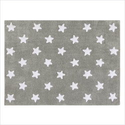 Lorena Canals Washable Rugs Grey Stars White