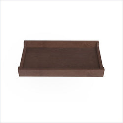 Spot On Square 34" Wide Changing Tray in Walnut Stain