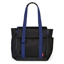 Skip Hop Fit All-Access Diaper Tote in Black and Cobalt