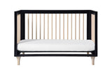 Babyletto Lolly 3-in-1 Convertible Crib in Black and Washed Natural