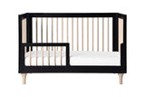 Babyletto Lolly 3-in-1 Convertible Crib in Black and Washed Natural