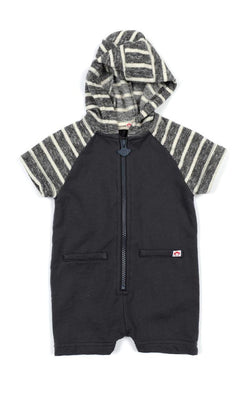 Appaman Zip Up Playsuit in Vintage Black